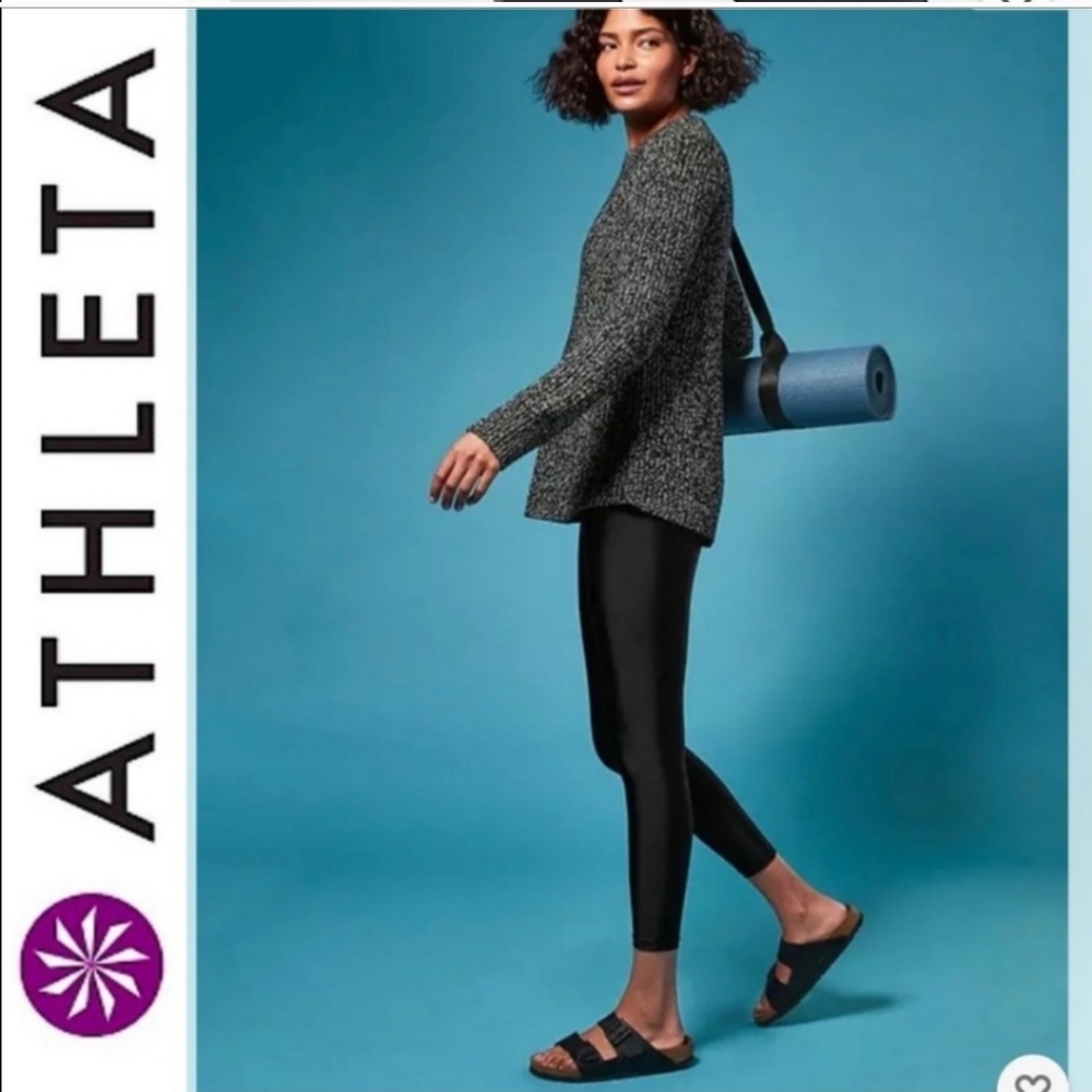 Athleta Sierra Crew Neck Wool Knit Pullover Sweater - Picture 2 of 14